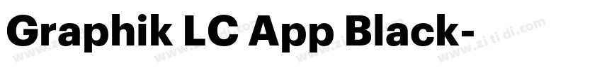 Graphik LC App Black字体转换 Graphik LC App Black字体转换